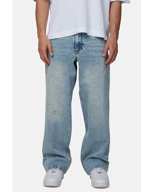 Good For Nothing Blue Baggy Denim Jeans for men