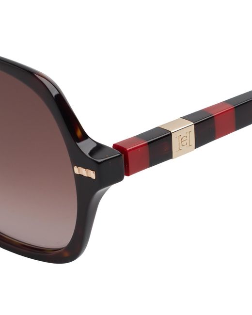 Carolina Herrera Brown Acetate Butterfly Sunglasses Her0106S For