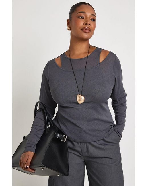 Boohoo Gray Plus 2