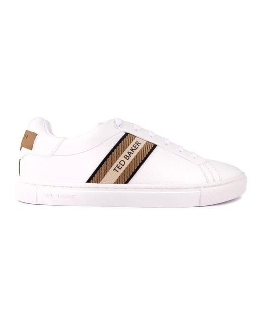 Ted Baker White Trilobw Trainers for men