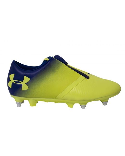 Under Armour Ua Team Spotlight Hybird Sg Yellow Football Boots - Leather for men
