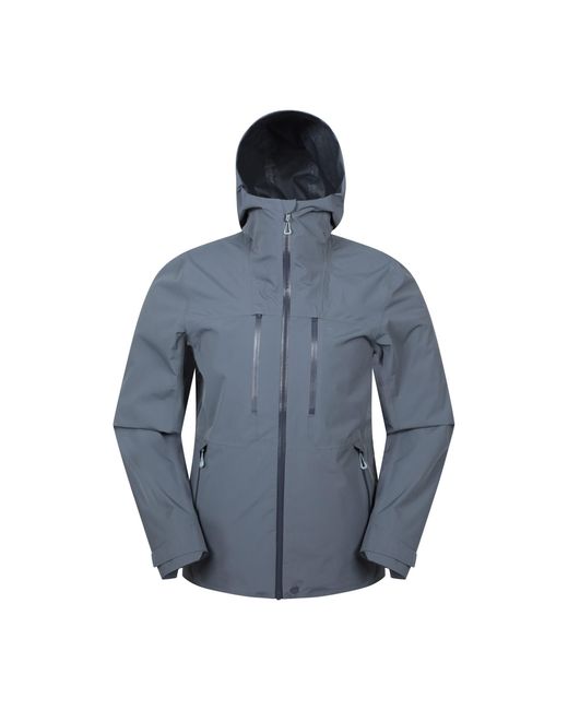 Mountain Warehouse Blue Kailash 2.5 Layer Waterproof Jacket (Dark) for men