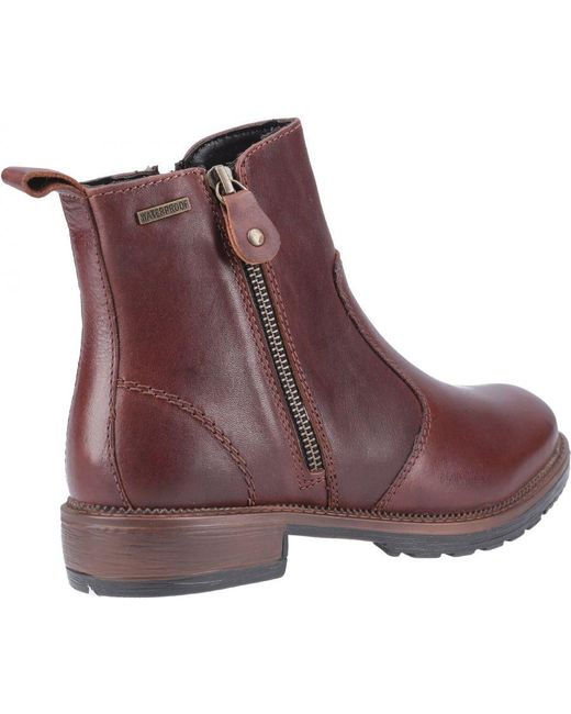 Cotswold Brown Ashwicke Zip Ankle Boot