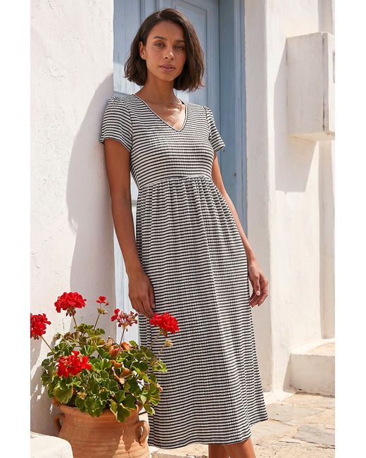D.u.s.k Black Gingham Puff Sleeve Maxi Dress