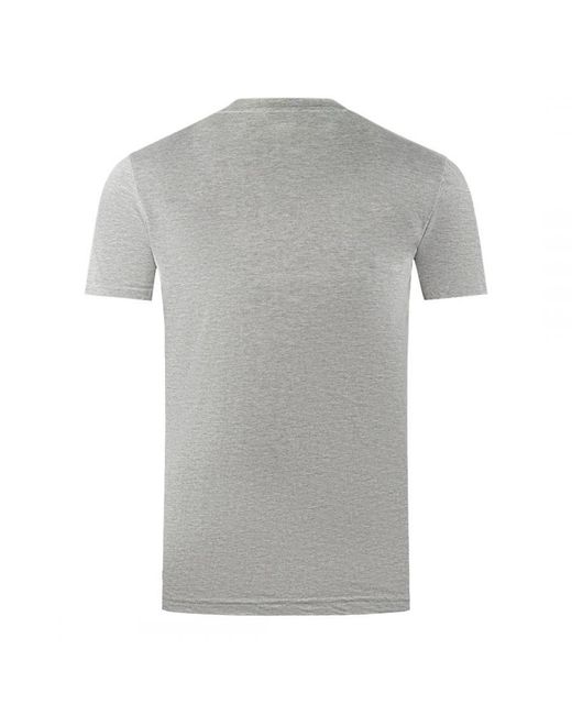 Aquascutum Gray London Aldis Brand Logo T-Shirt Material_Cotton for men