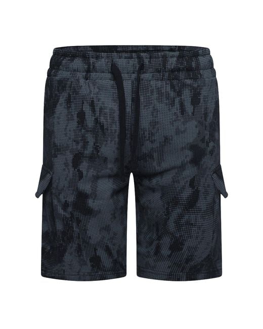 Crosshatch Blue Cardon Camo Cargo for men