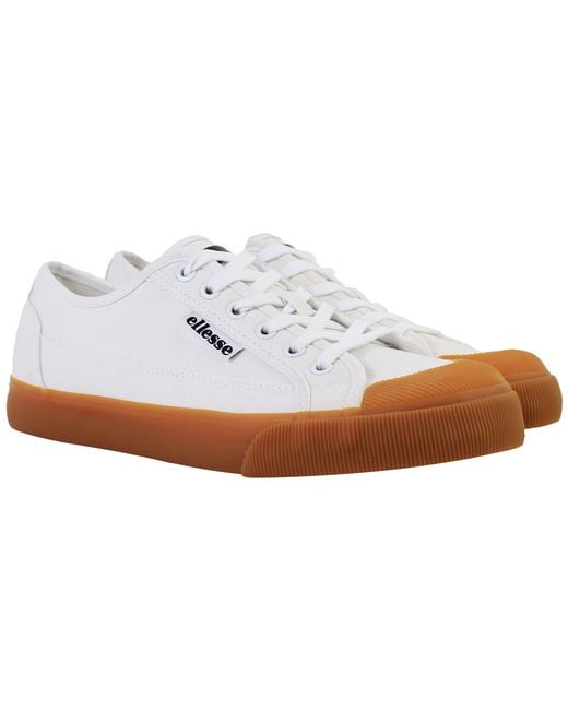 Ellesse White Ento Vulc Plimsolls