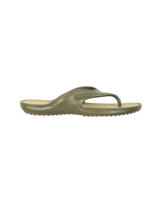 Mountain Warehouse Green 'Street' Flip Flops Grippy Outsole Slip On Lightweight Cushioned Slippers for men