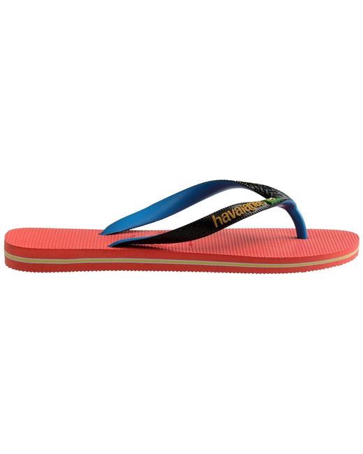 Havaianas Blue Brasil Mix Thong Toe Flip Flops for men
