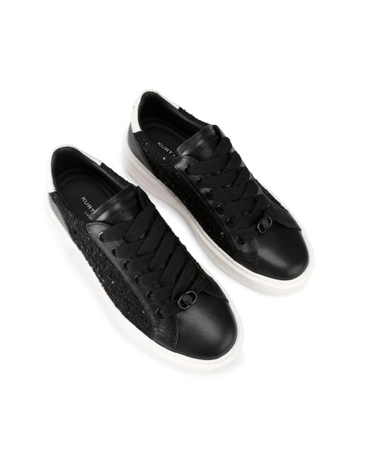 Kurt Geiger Black Leather Albion Sneaker Sneakers for men