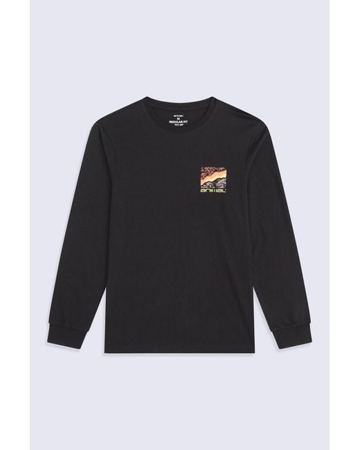 Mountain Warehouse Black 'Tomy' Graphic T-Shirt Cotton Sun Protection Comfy Tee for men