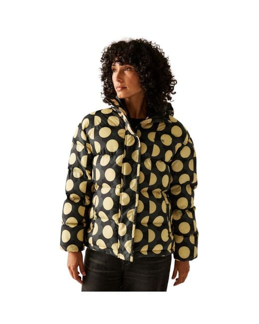 Regatta Green Orla Kiely Oversized Warm Winter Padded Jacket Coat
