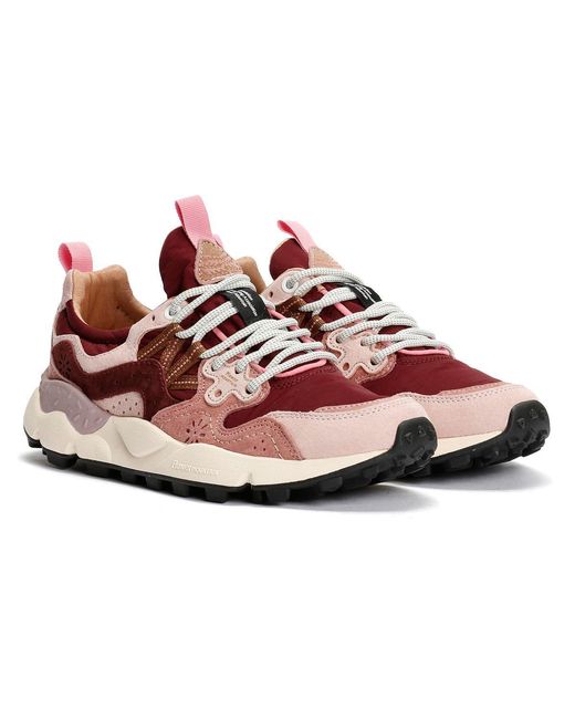 Flower Mountain Red Yamano 3 Trainers Rubber