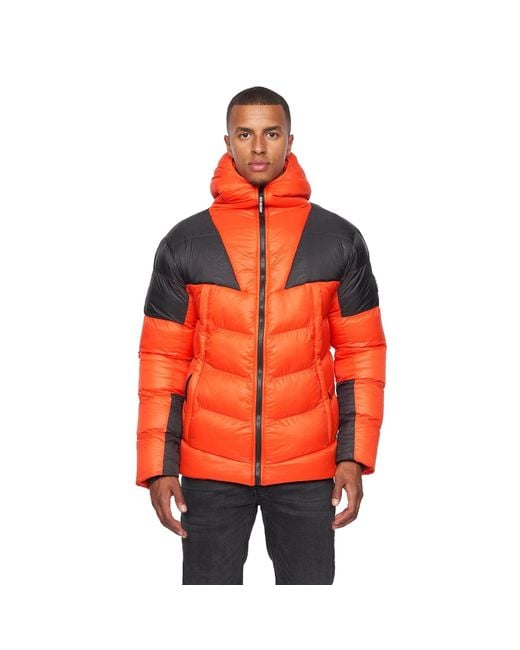 Duck and Cover Orange Raymax Jacket for men
