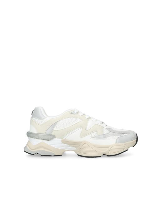 Steve Madden White Speeder Sneakers Fabric