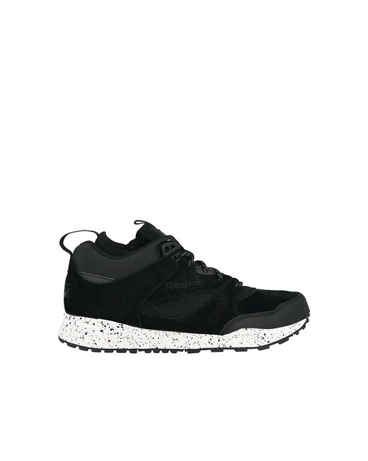 Reebok Black Ventilator Mid Lace-Up Synthetic Trainers M49036 for men
