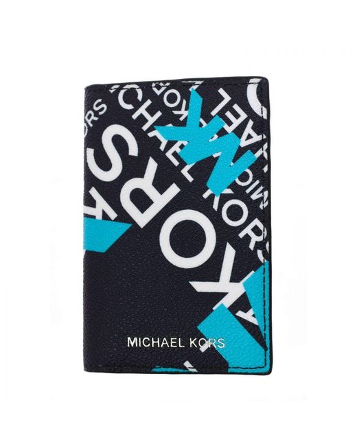 Michael Kors Blue Hudson 39U2Lhdd1O Card Holder for men