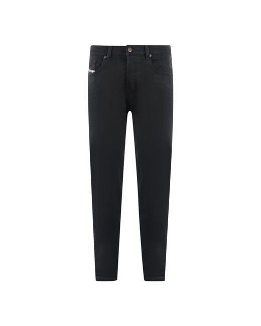 DIESEL Black D-Viker Rm044 Jeans Textile for men