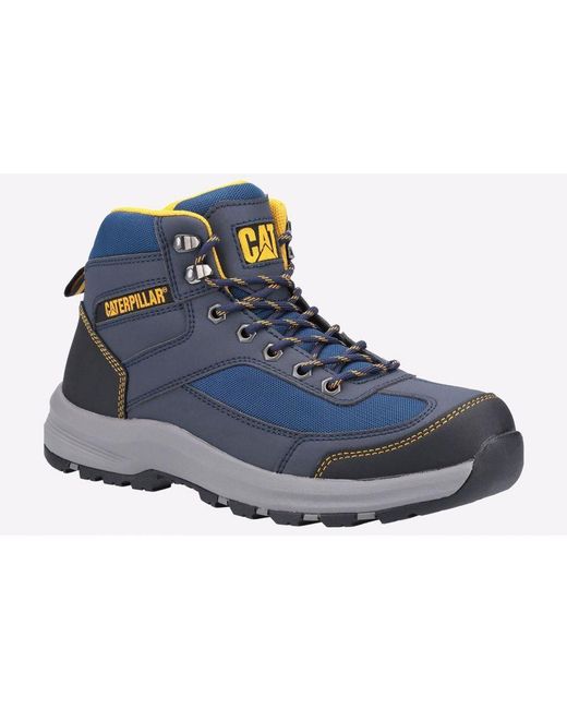 Caterpillar Safety Blue Elmore Mid Hiker Boot for men