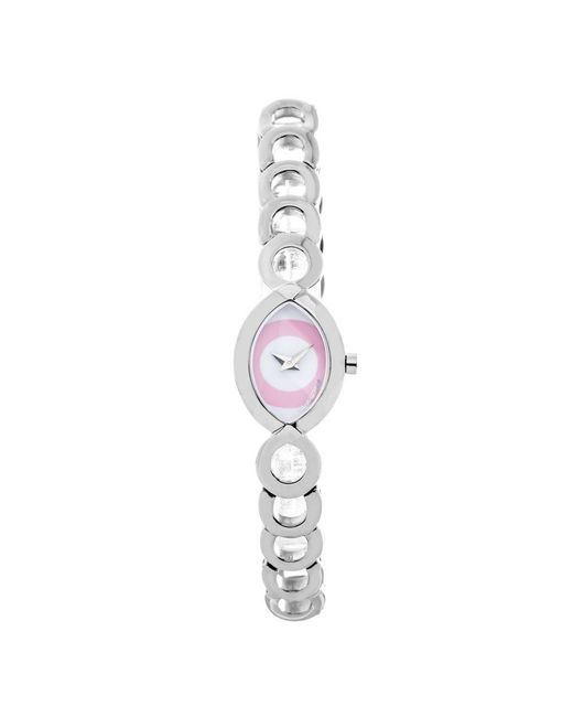Chronotech Metallic Silver Steel Watch