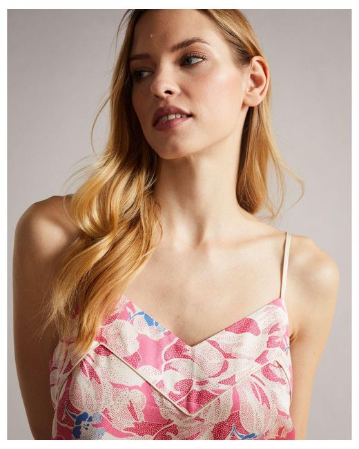 Ted Baker Pink Nahea Lounge Cami And Short Set
