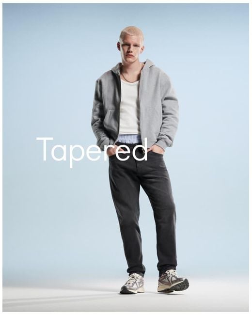 ASOS Blue Tapered Jeans for men