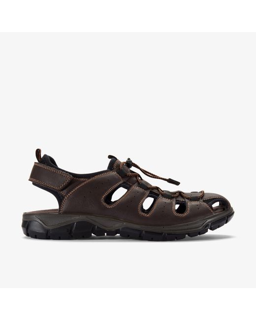 Clarks Black Napoli Fish Sandals for men