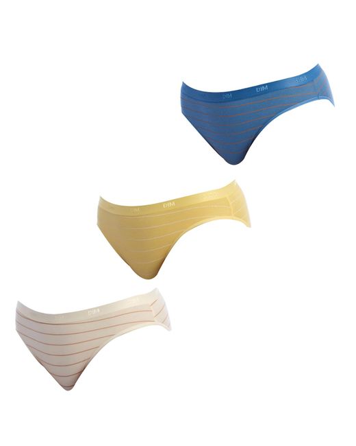 Dim 3er-pack Slips Aus Stretch-baumwolle D4c17 Für Damen in het Blue