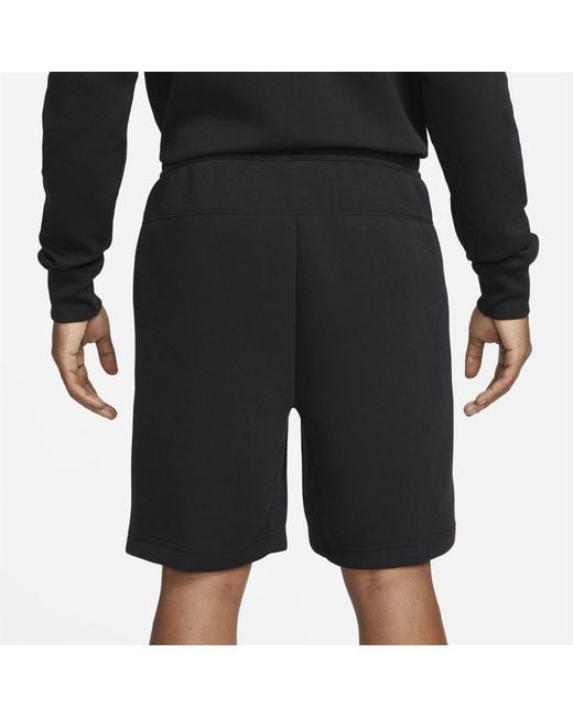 Nike Black Tech Fleece Shorts for men