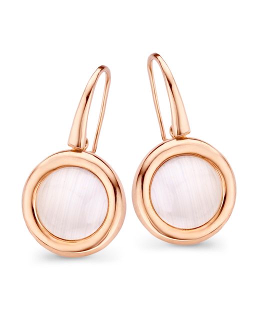 Orphelia Pink 'Isabella' 925 Sterling Drop Earrings