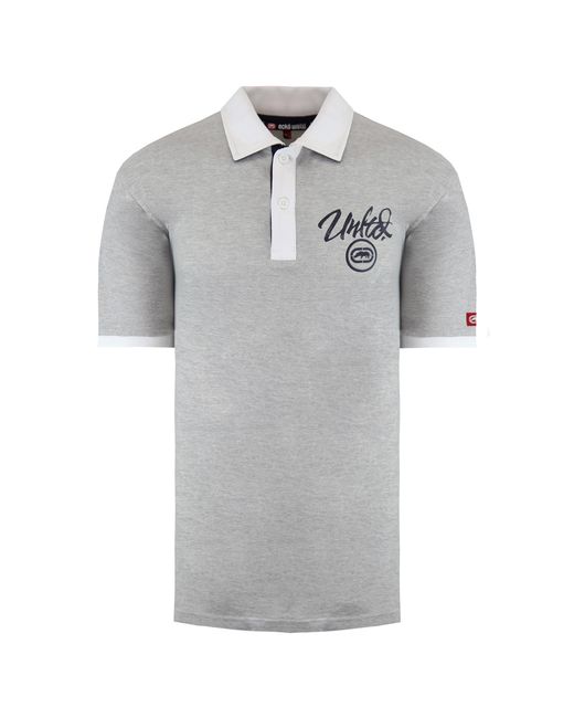 Ecko' Unltd Gray Untld. Midliner Marl Polo Shirt for men