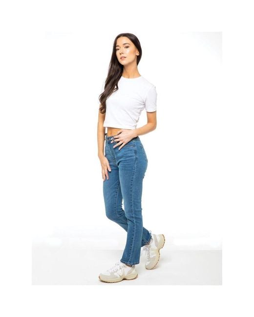 Enzo Blue Straight Denim Jeans