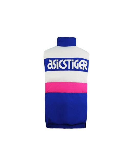 Asics Blue Onitsuka Tiger Multicoloured Gilet for men