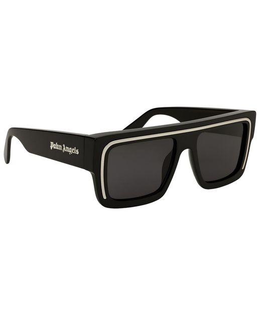 Palm Angels Black Accessories Salton Rectangle Sunglasses for men