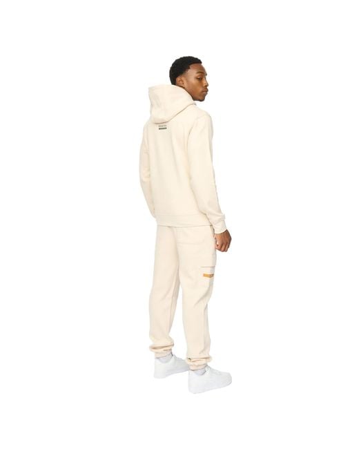 Duck and Cover Natural Adamsberg Hoodie And Joggers Set (Off) for men
