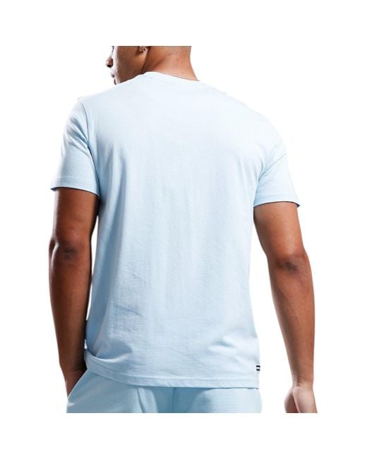 Weekend Offender Blue T Shirts Dumas Crew Neck Summer Short Sleeve Cotton Tee for men