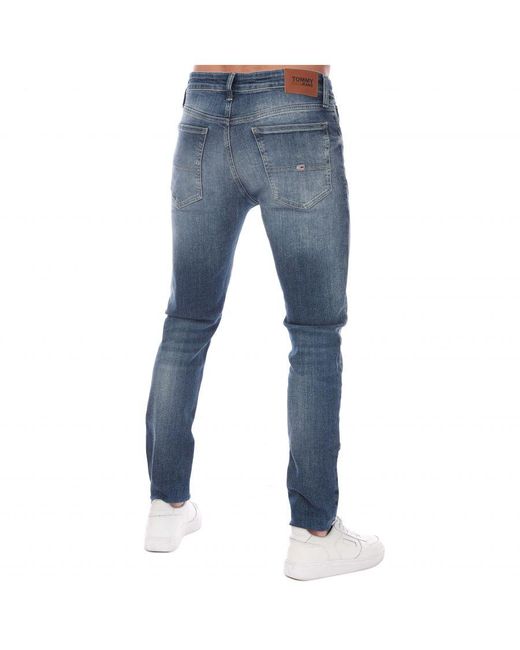 Tommy Hilfiger Blue Simon Skinny Faded Jeans for men