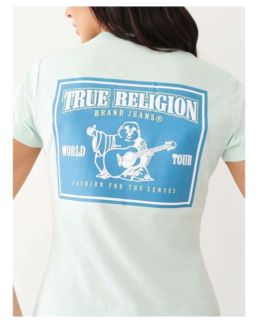 True Religion White Buddha Puff Tee