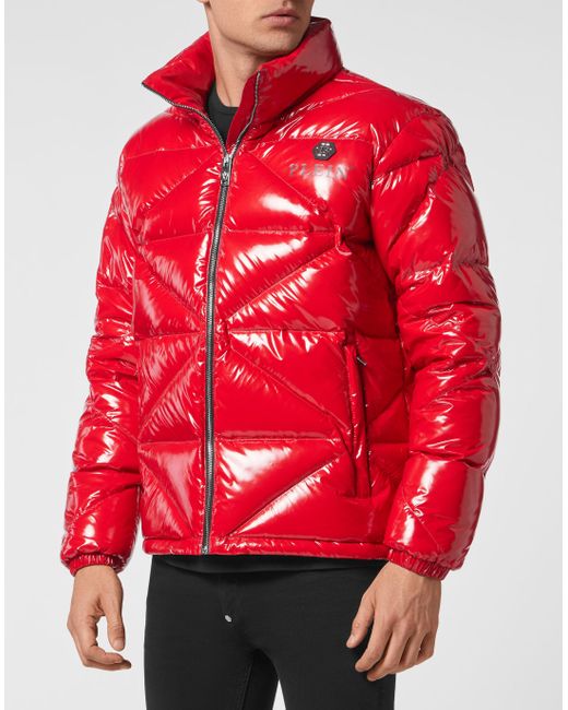 Philipp Plein Daunenjacke Hexagon in Red für Herren