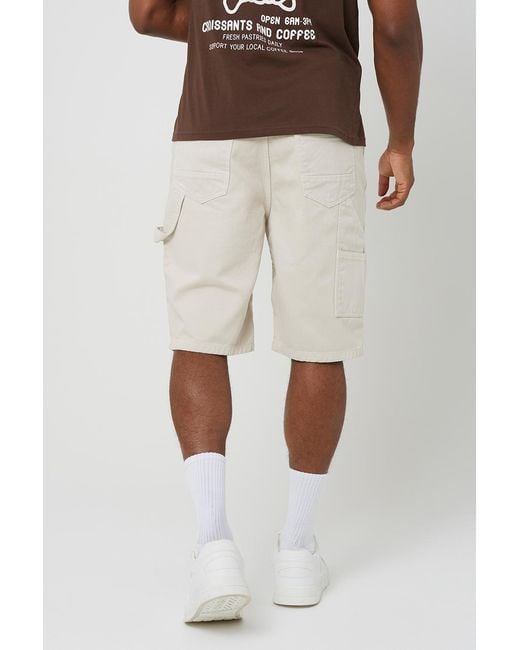 Brave Soul Blue Elasticated Swimshorts for men