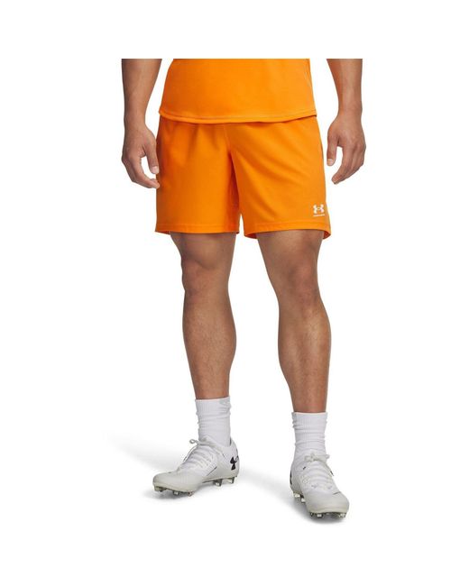 Under Armour Orange Challenger Pro Shorts for men