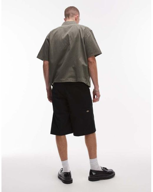 Dickies White Unionville 13 Inch Pleated Work Short for men