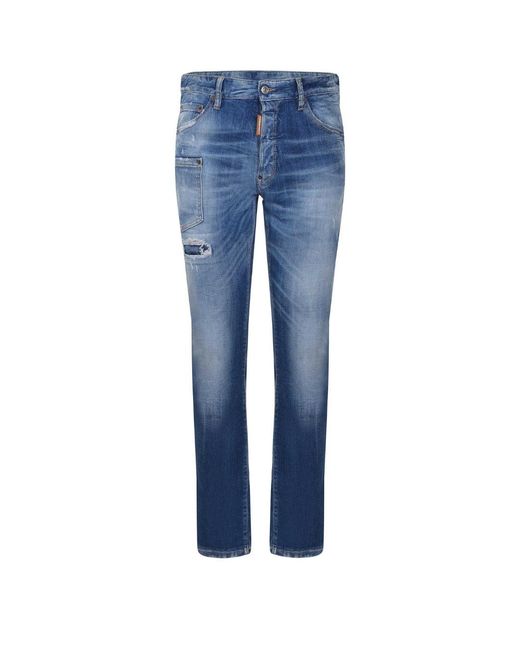 DSquared² Blue Cool Guy Jeans Cotton for men