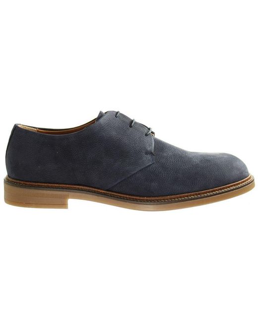 Hackett Blue Chino Pln Derby S Shoes Leather for men