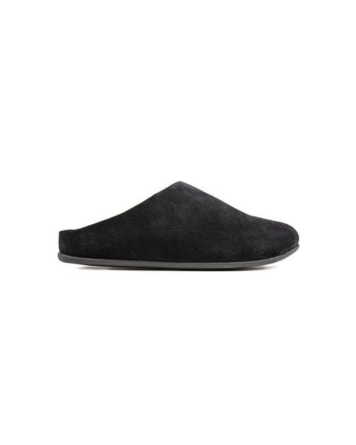 Fitflop Black Chrissie Shearling Slippers