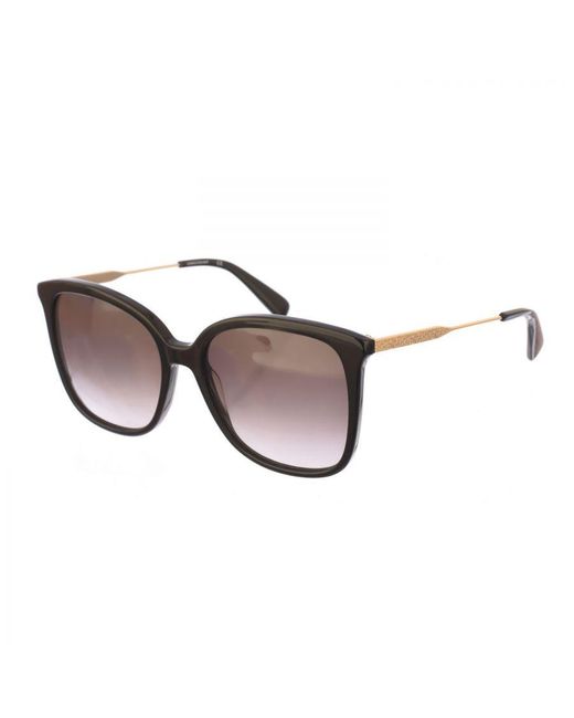 Longchamp Brown Butterfly Shaped Acetate Sunglasses Lo706S