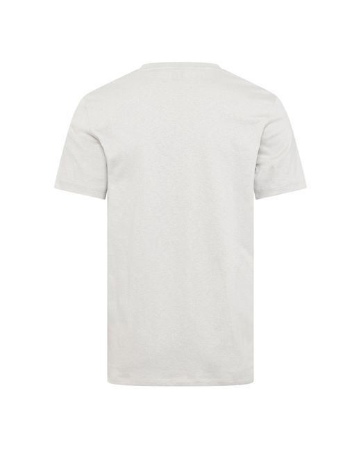 Boss White Tales T-Shirt With Logo Patch Premium Cotton for men