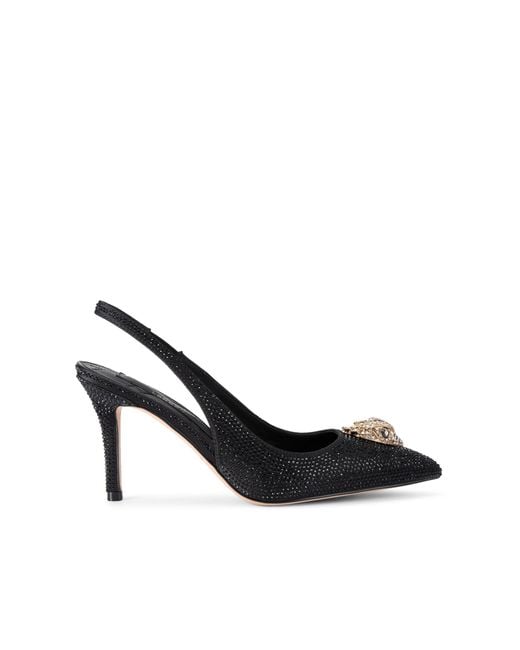 Kurt Geiger Black Belgravia High Sling Heels