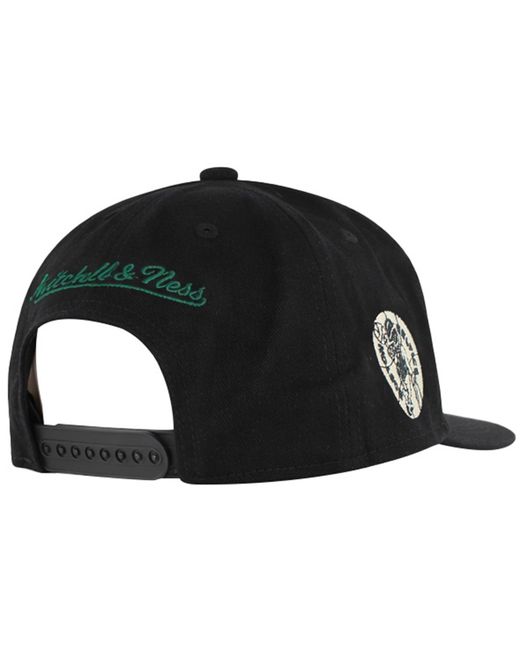 Mitchell & Ness Black Nba Boston Celtics Uninter Cap Cotton