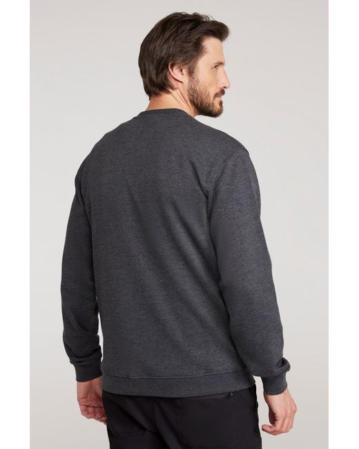 Mountain Warehouse Gray 'Adventure' Graphic Sweatshirt Casual Comfortable Pullover Top Cotton for men